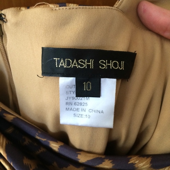 Leopard Print Tadashi Shoji Cocktail Dress - 10 - Picture 4 of 6